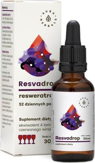 Resvadrop Resweratrol 52 porcje 30ml Aura Herbals