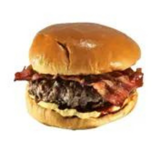 Bcon burger, Potaetos, Boisson au choix.