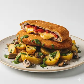 Cachopo Y Patatas Guerreras