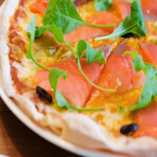 Pizza salmone (42 cm.)  