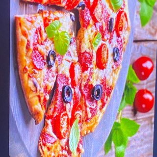 Pizza salame piccante grande