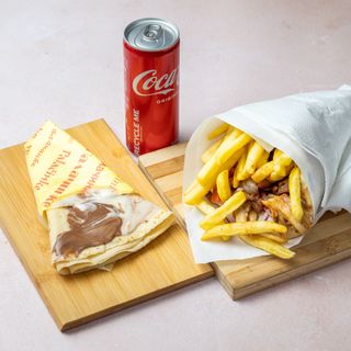 Mali giros + Coca-Cola 0.25l + palačinka