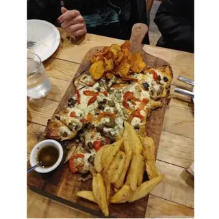 Milanesa de carne Marplatense