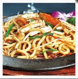171c. Tallarines udon con gambas