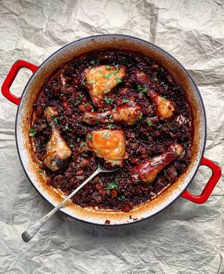 Пилешко Филе С Черен Ориз И Бейби Моркови (350г)