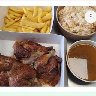 Pollo Asado Con Ensaladilla Rusa