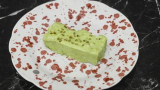 Home made protein bar - polewa white chocolate + matcha
