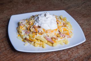 Cheddar cheese French fries Senza Glutine