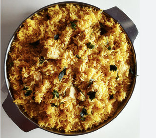 Plato de mar y monte especial biryani