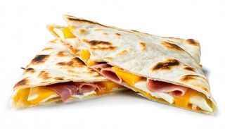 Piadina con prosciutto crudo e formaggio