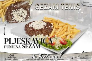 Punjena pljeskavica Sezam