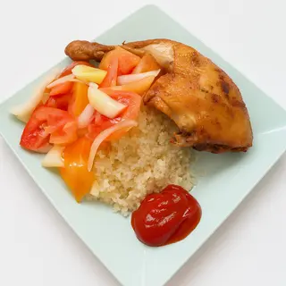 Attiéké & ½ Poulet Grillé