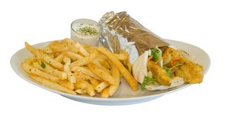 Kebab con doble queso y patatas