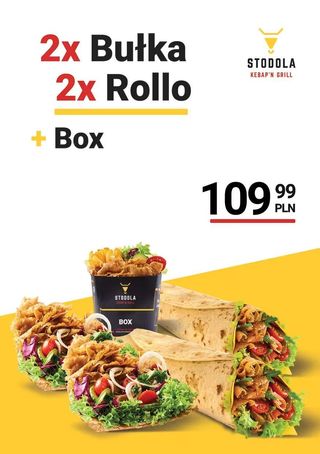 2 x bułka + 2 x rollo + box