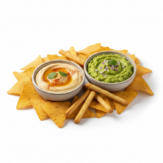 Dúo Hummus Y Guacamole