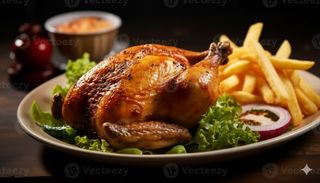 Whole chicken with chips + soda
