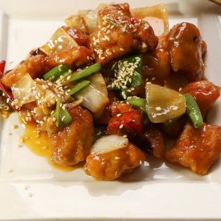 Pollo fritto con salsa agrodolce