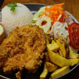 Pechuga de pollo crujiente