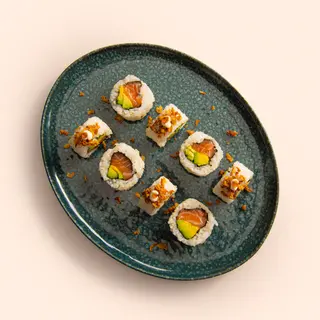130. Uramaki Special crunchy salmón (8 uds.)