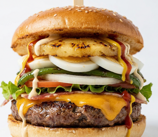 Hamburguesa Especial Con Piña (120 G.)