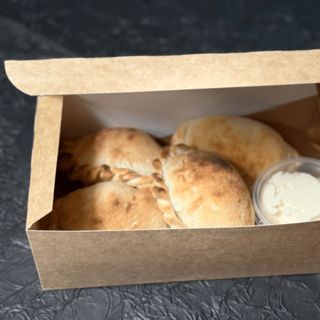 Pierogi z serem, krewetkami i gorgonzolą