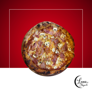 Pizza prosciutto e funghi