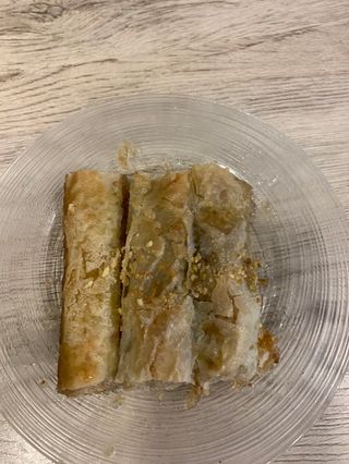 Baklava con pistachio e noci