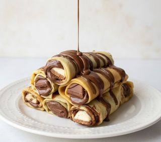 Crêpes Roulées Au Nutella