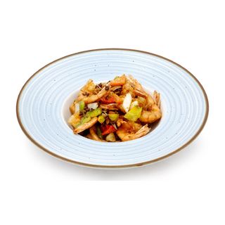 70.Gamberetti in wok con sale e pepe