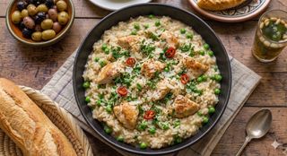 Risotto au poulet Truffé