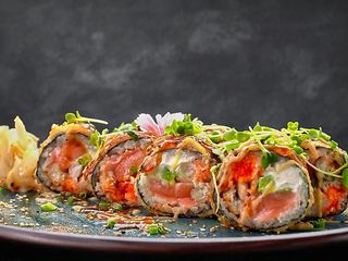 Vip ТЕПЛИЙ рол  МІСУРІ (2 варіанти) З лангустинами