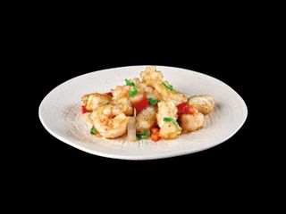 Calamari e gamberi sale e pepe