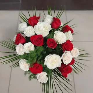 Buchet 21 trandafiri mixt