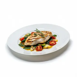 Plato De Pollo O Mixto Con Arroz O Patatas