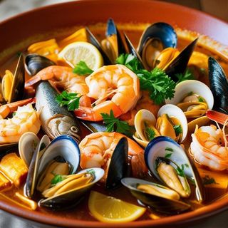 ZARZUELA DE PESCADO Y MARISCOS