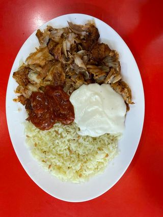 Дюнер върху ориз  + Pepsi