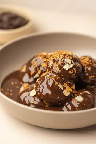 DARK CHOCOLAT CREAM PUFF MOUNTAIN