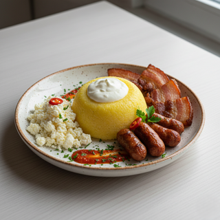 Mămăligă ardelenească cu făină de pârgă