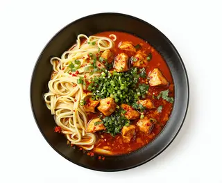 Chef Especial De Pollo Masala Con Noodles