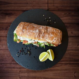 Pikáns füstölt lazacos deluxe szendvics 350g