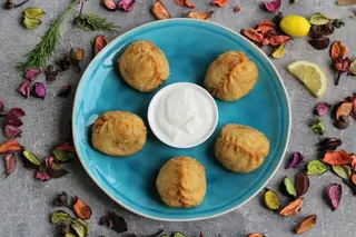 Манты жареные с фаршем (5 шт.)