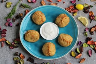 Манты жареные с фаршем (5 шт.)