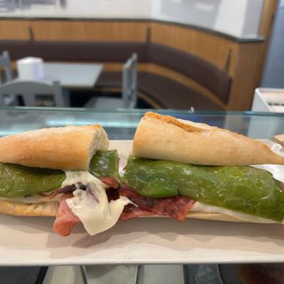 Bacon Queso y Pimiento Verde