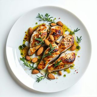 235. Pollo con mandorle