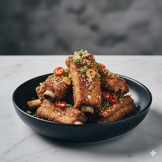 133 - Puntine di maiale sale pepe 椒盐排骨