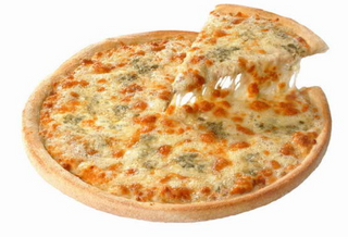 Pizza cuatro quesos (32 cm.)
