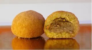 Arancino gorgonzola e noci