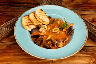 Supă cu fructe de mare