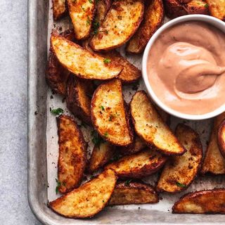 Potato Wedges With Bacon & BBQ Sauce (Large)