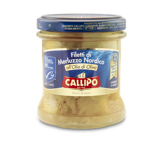 Filetti di merluzzo nordico all'olio di oliva 150g